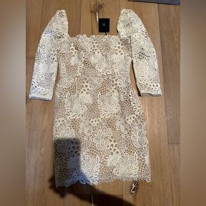 NBD NWT WHITE LACE BRIDAL SHOWER BACHLORETTE DRESS XXS REVOLVE